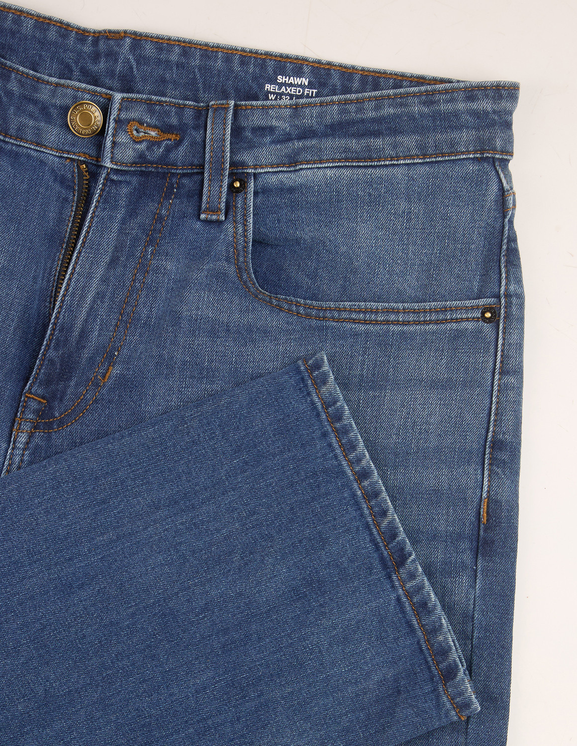 Image of U.S. Polo Assn. Denim Co. Relaxed Fit Men Blue Jeans