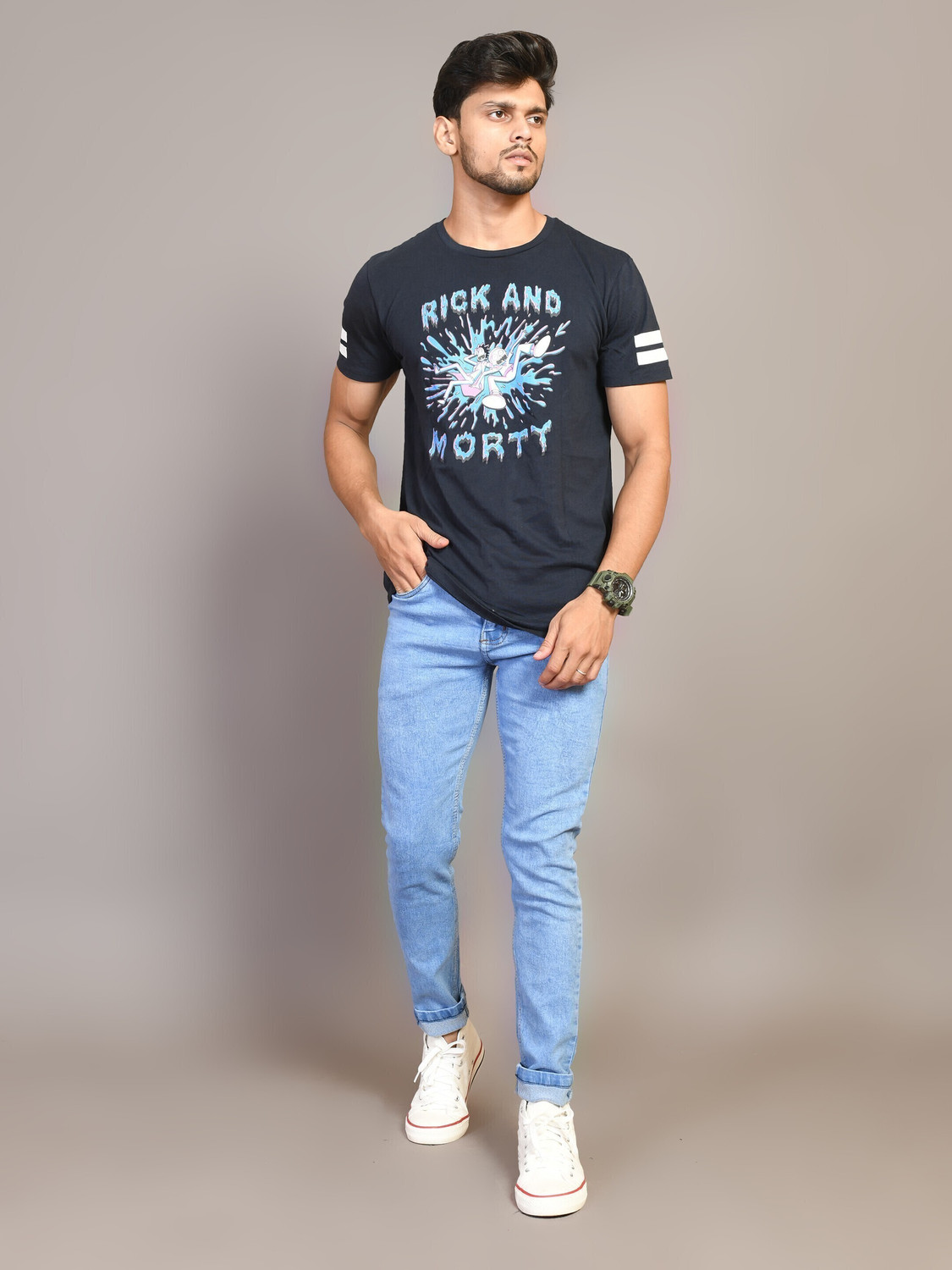 Image of Lzard Regular Men Light Blue Jeans