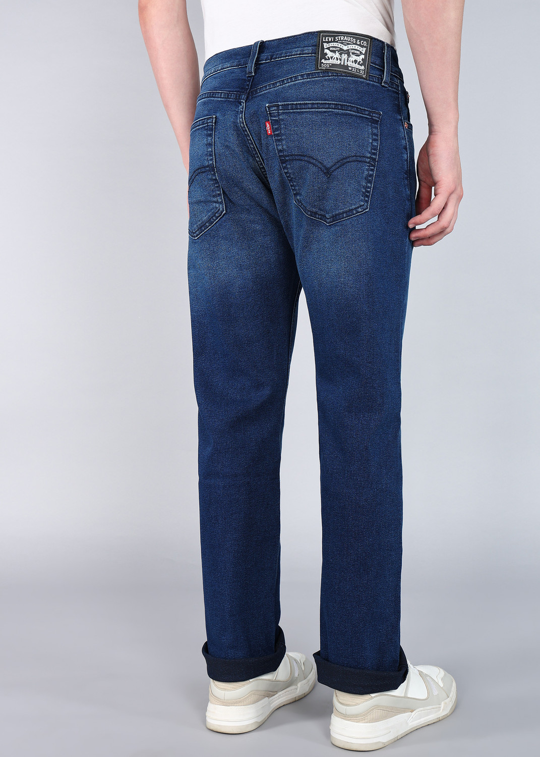 Image of LEVI'S Straight Fit Men Dark Blue Jeans