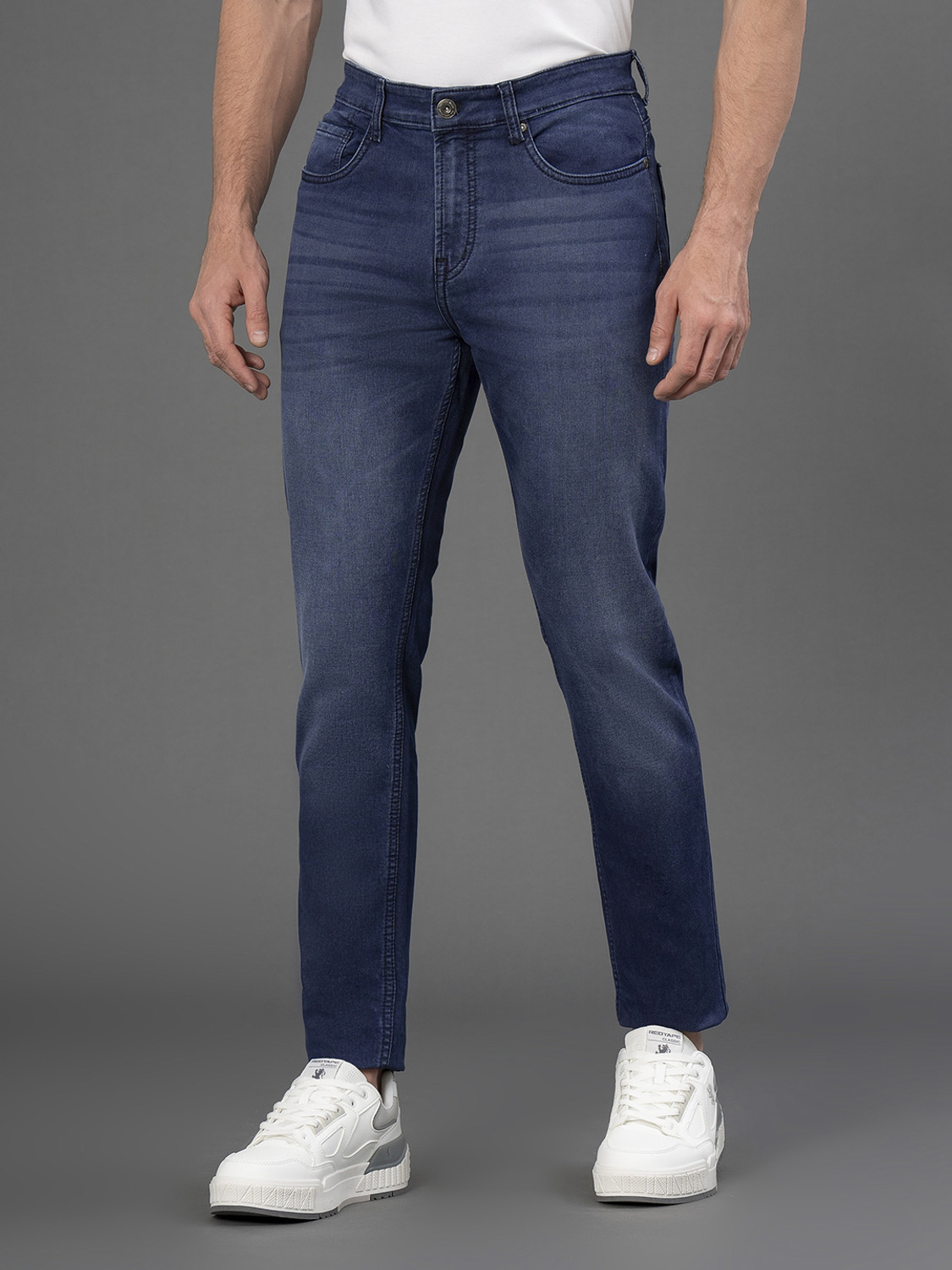 Image of RED TAPE Skinny Men Blue Jeans