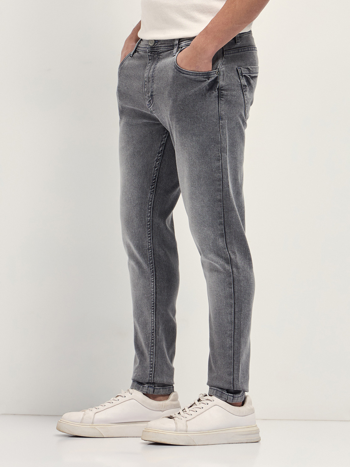 Image of THE BEAR HOUSE Skinny Men Grey Jeans