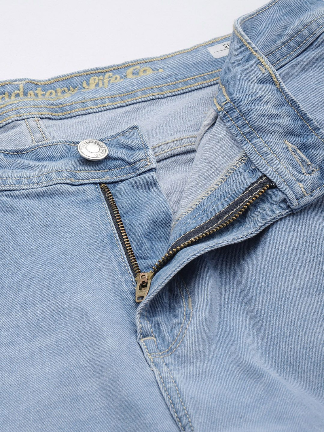Image of Roadster Straight Fit Men Blue Jeans