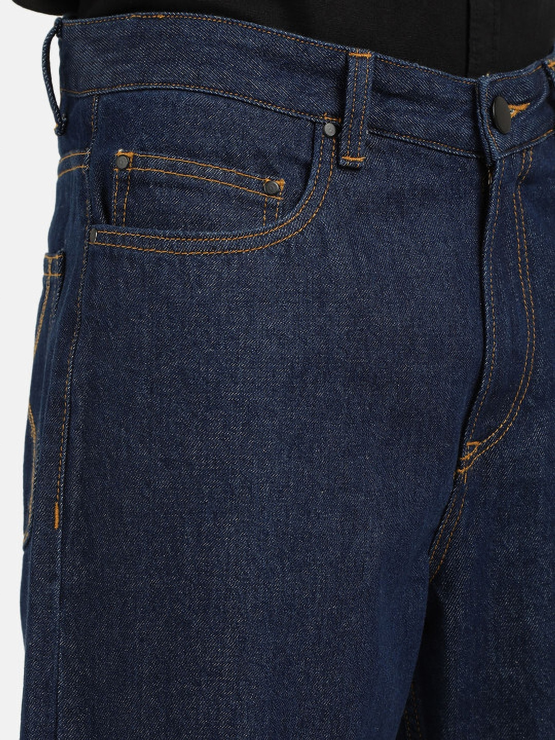 Image of Bene Kleed Straight Fit Men Dark Blue Jeans