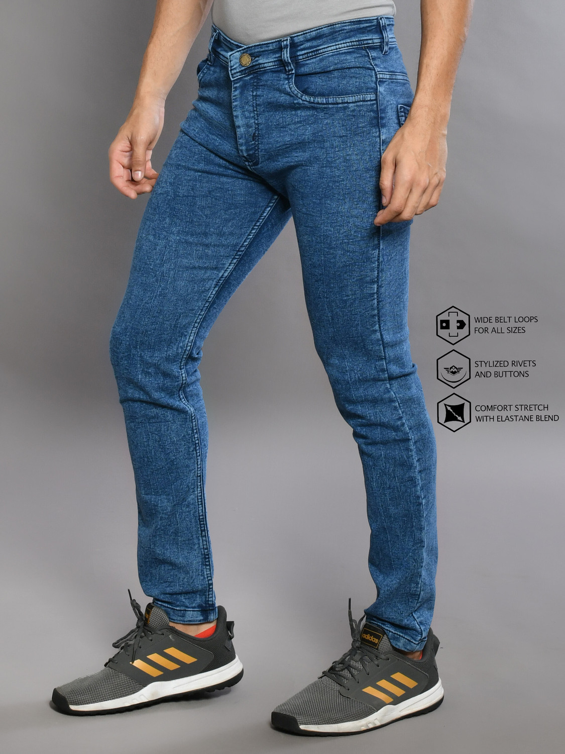 Image of RASSO Slim Men Light Blue Jeans