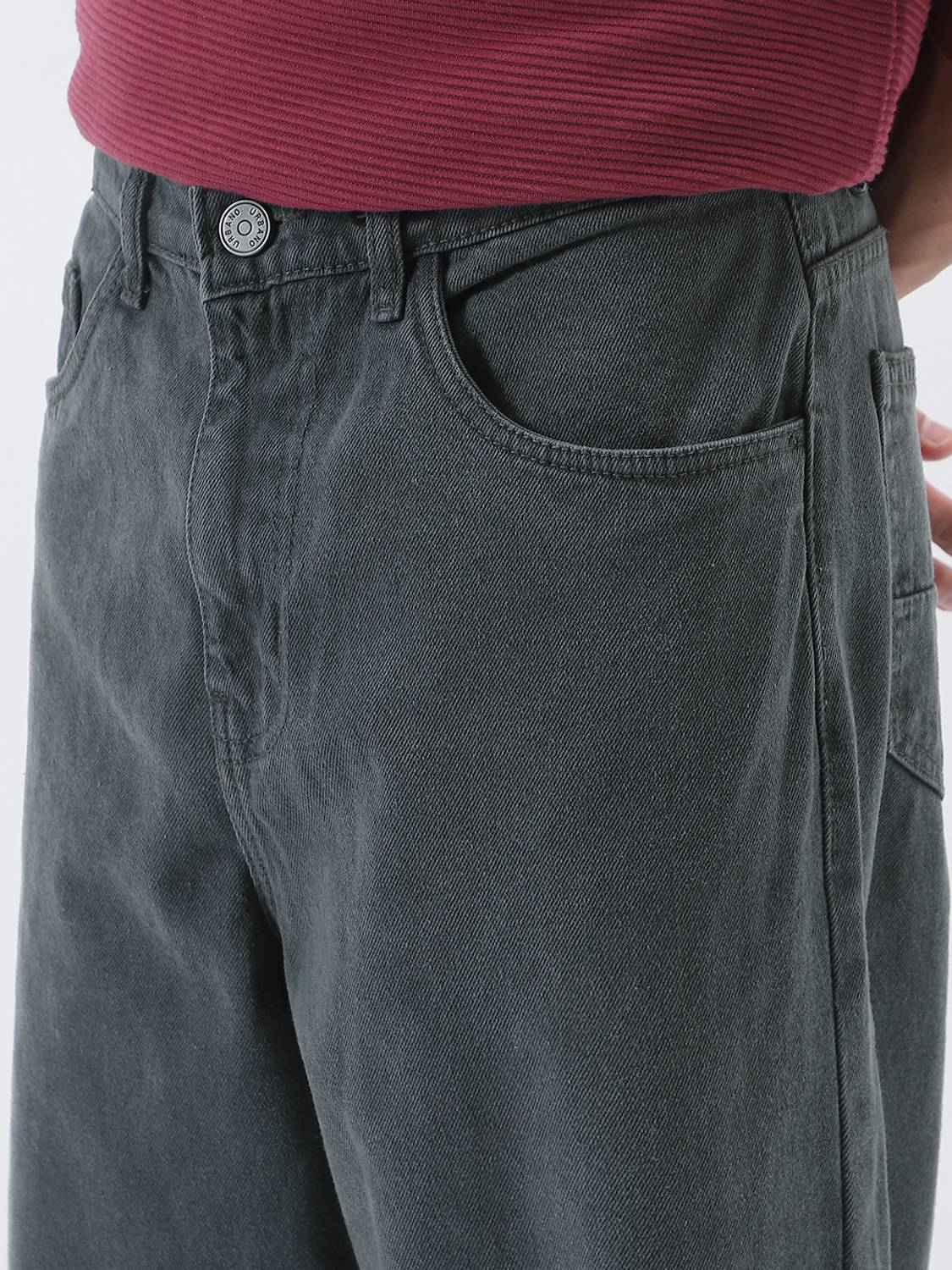 Urbano Fashion Loose Fit Men Grey Jeans - Image 5