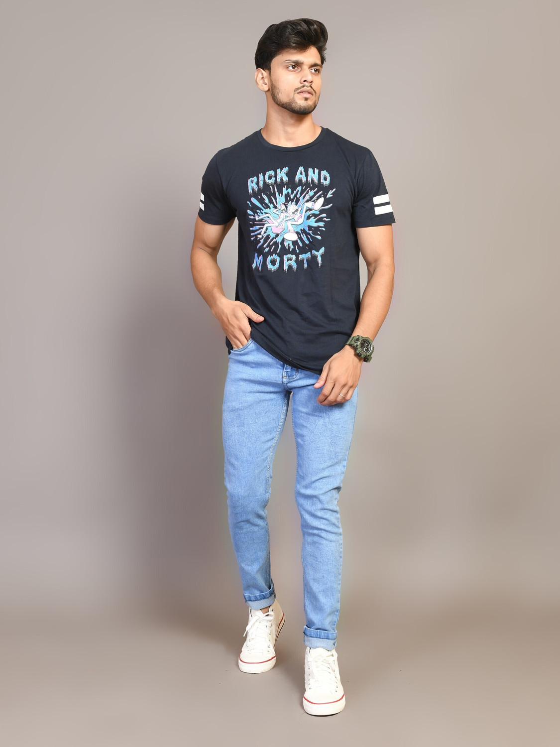 Image of Lzard Regular Men Light Blue Jeans