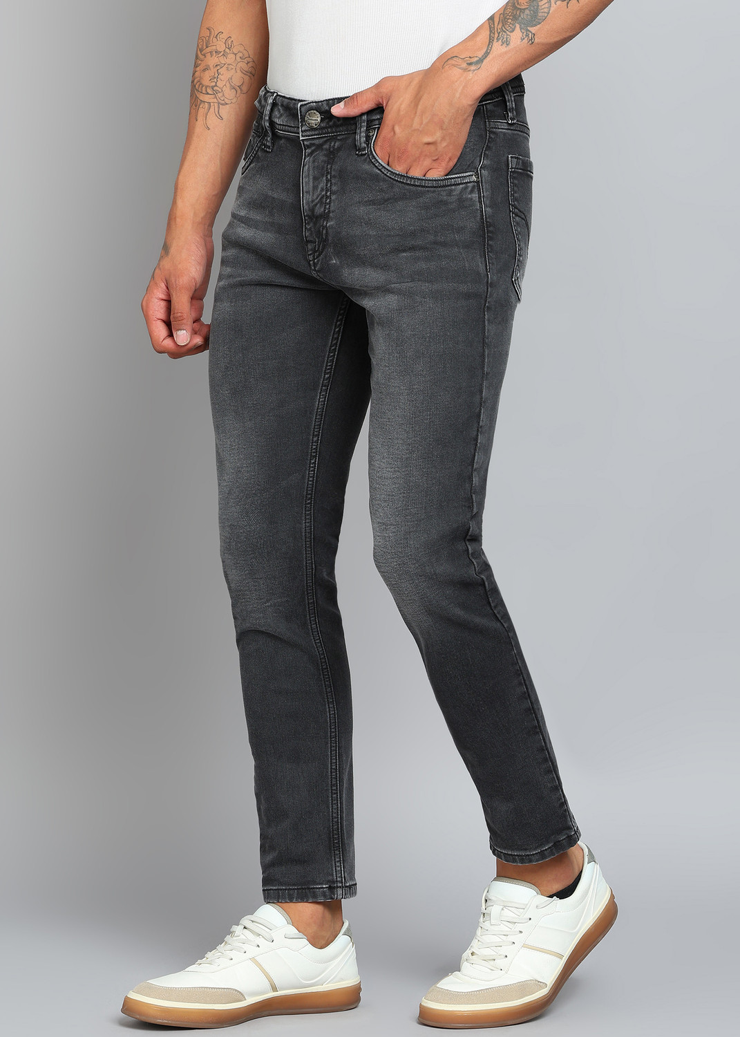 Image of INTEGRITI Slim Men Black Jeans
