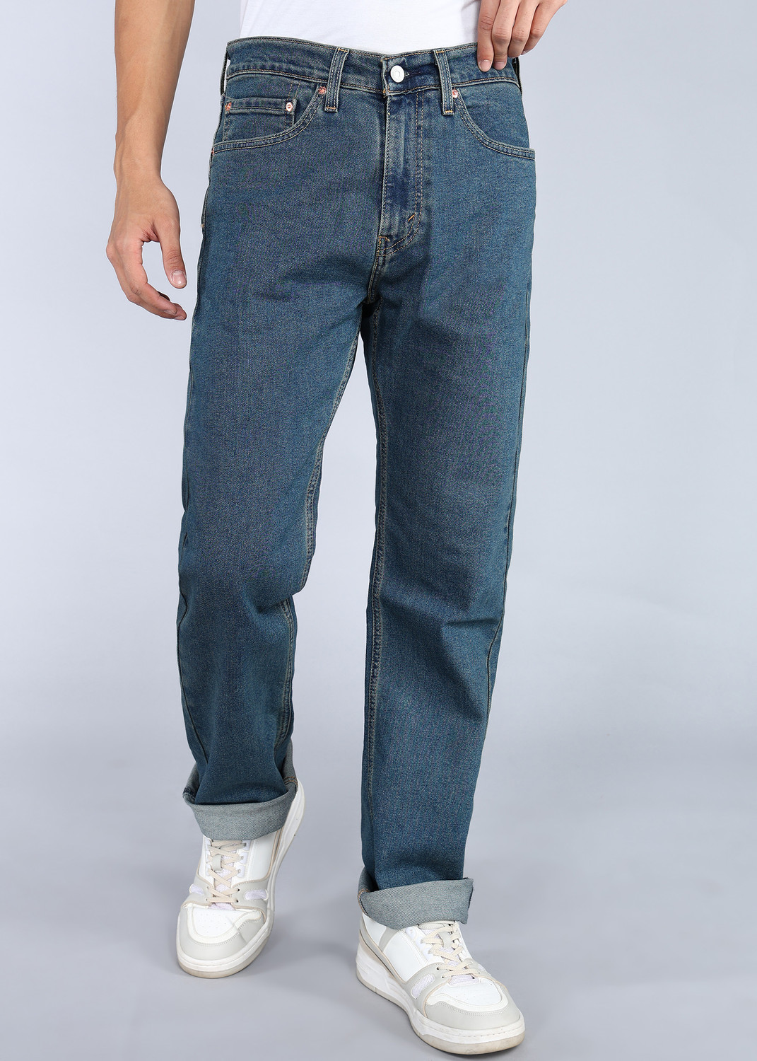 Image of LEVI'S Straight Fit Men Blue Jeans