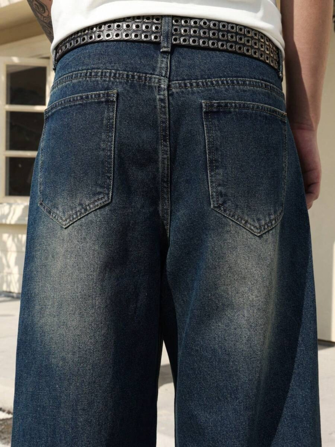 Image of YAMEETFIT Straight Fit Men Light Green Jeans