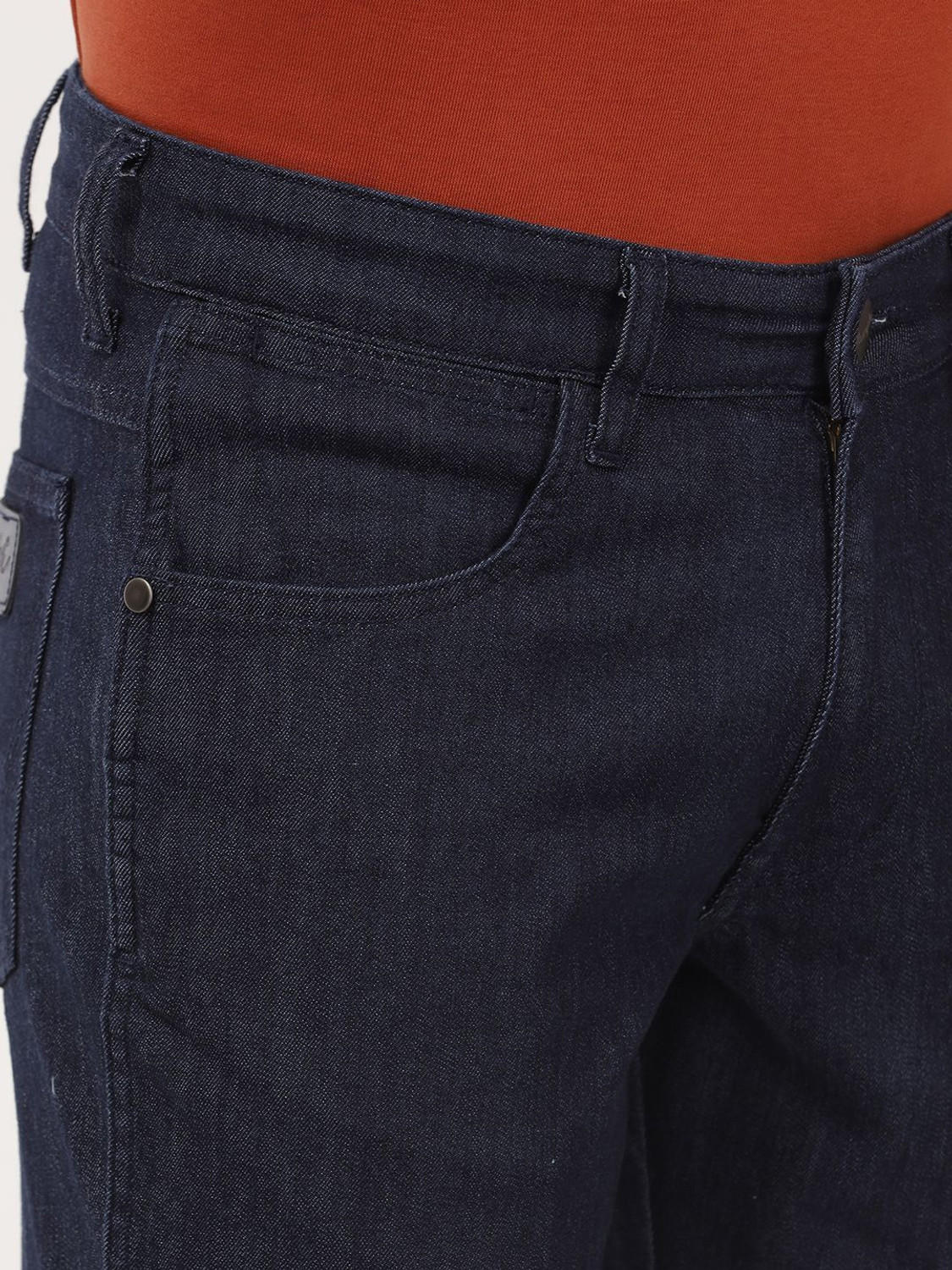 Image of Wrangler Regular Men Blue Jeans