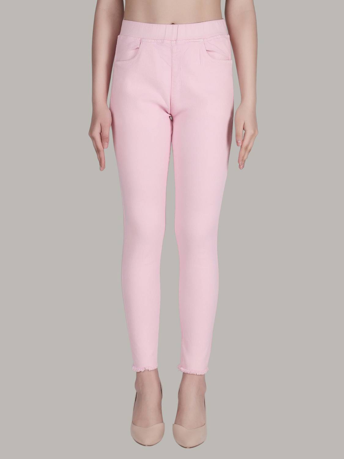 3BUTTERFLIES Skinny Women Pink Jeans