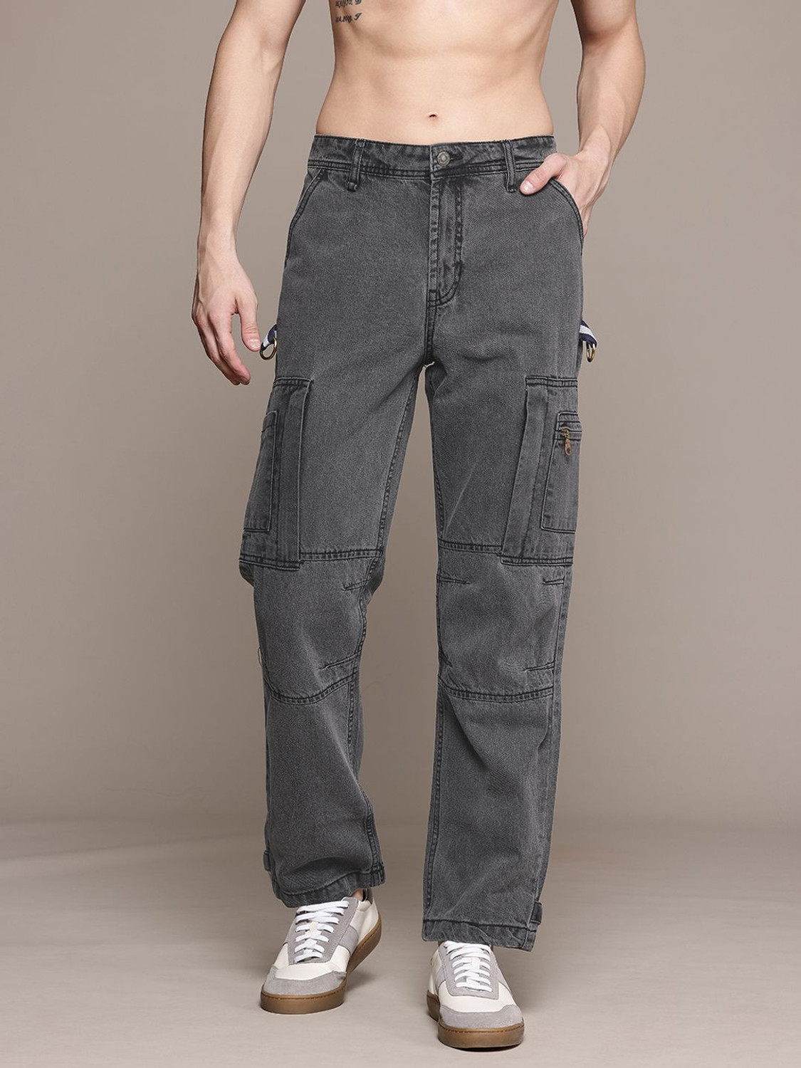 Image of Roadster Relaxed Fit Men Black Jeans