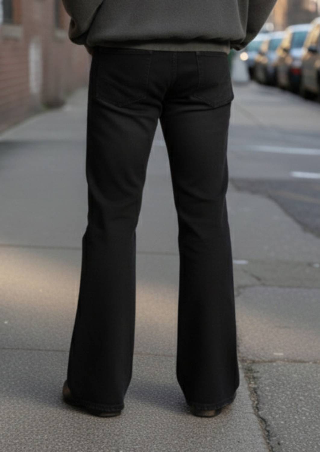 FASHIONFLAXY Boot-Leg Men Black Jeans - Image 2