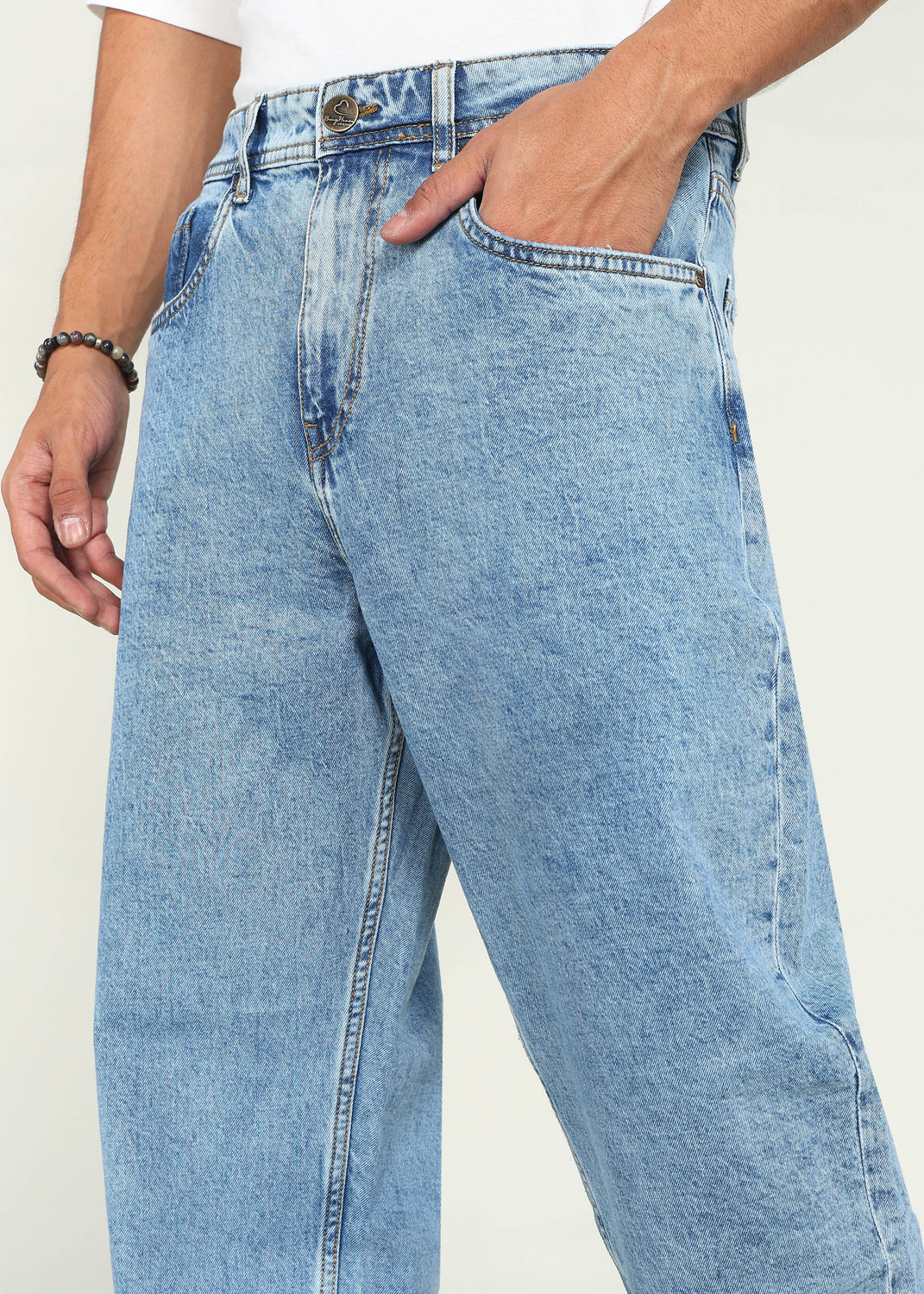 Image of BEING HUMAN Regular Men Blue Jeans