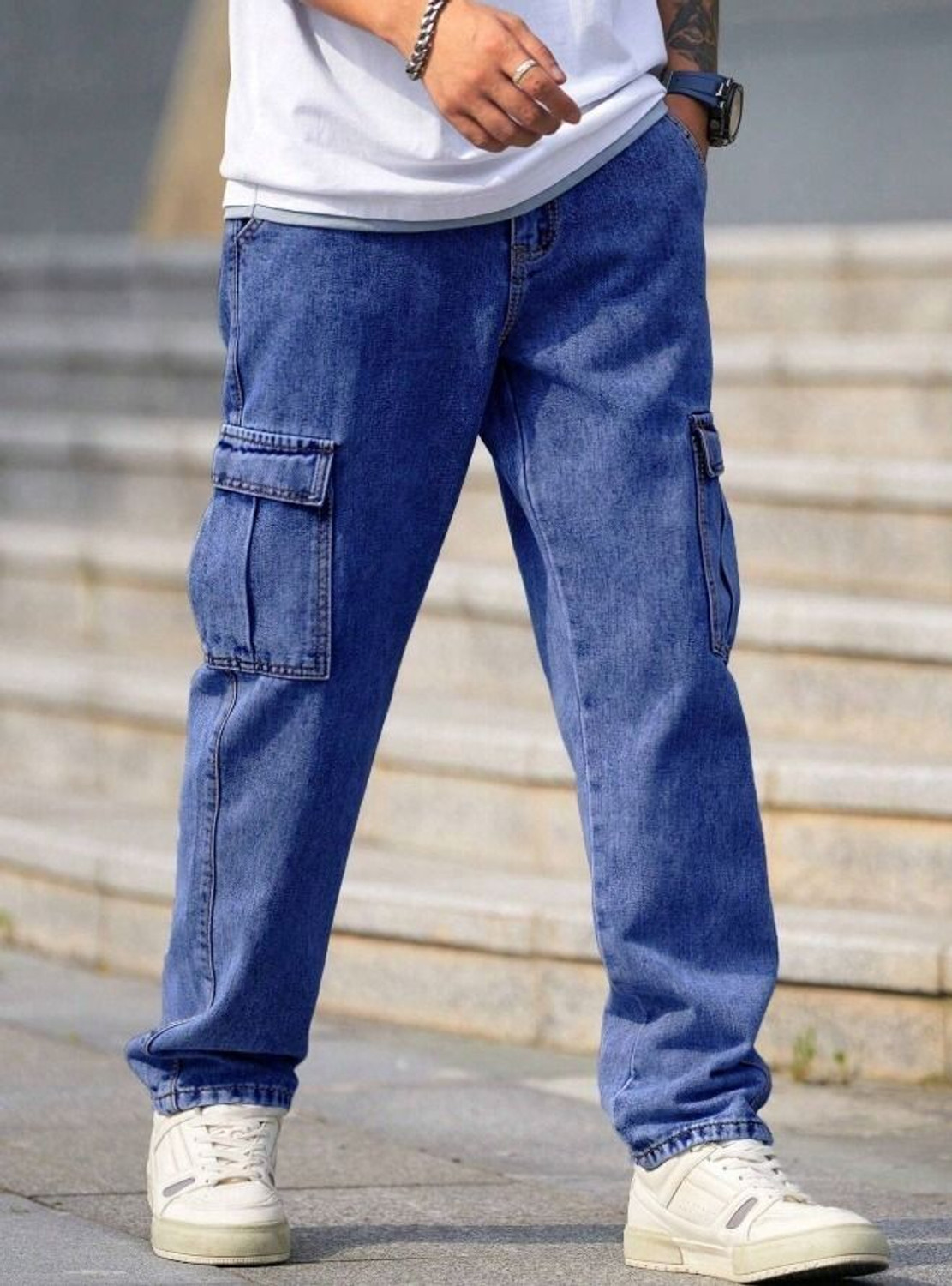 Image of NIFFAR FASHION Loose Fit Men Blue Jeans