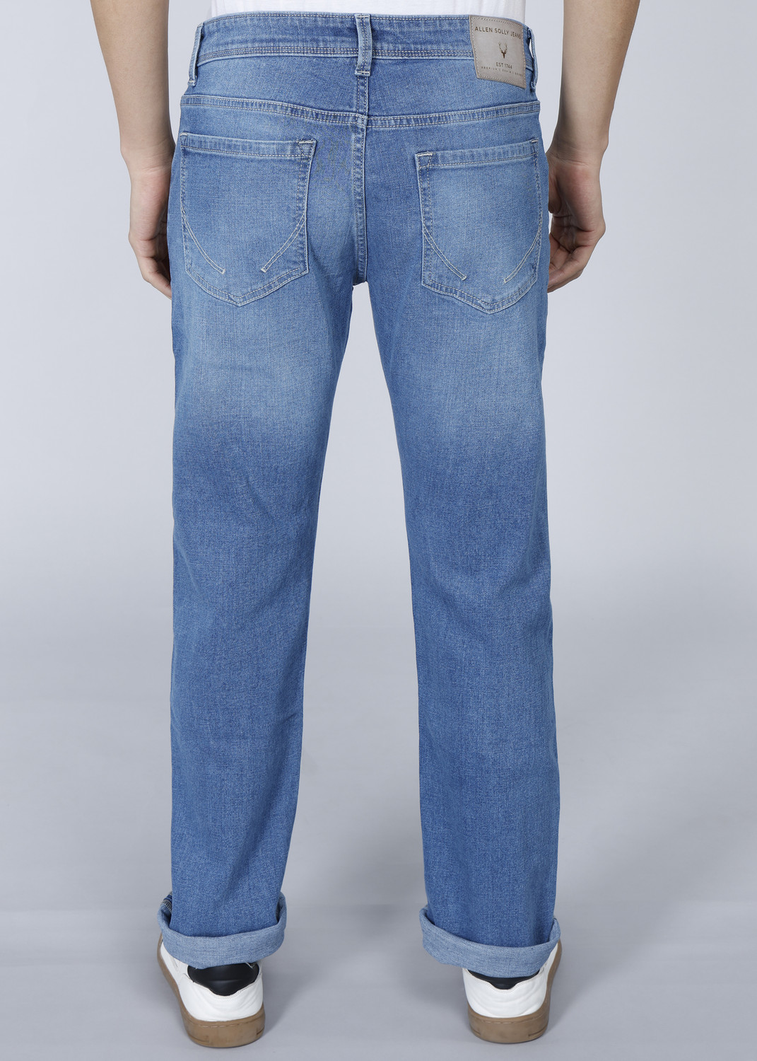 Image of Allen Solly Regular Men Blue Jeans
