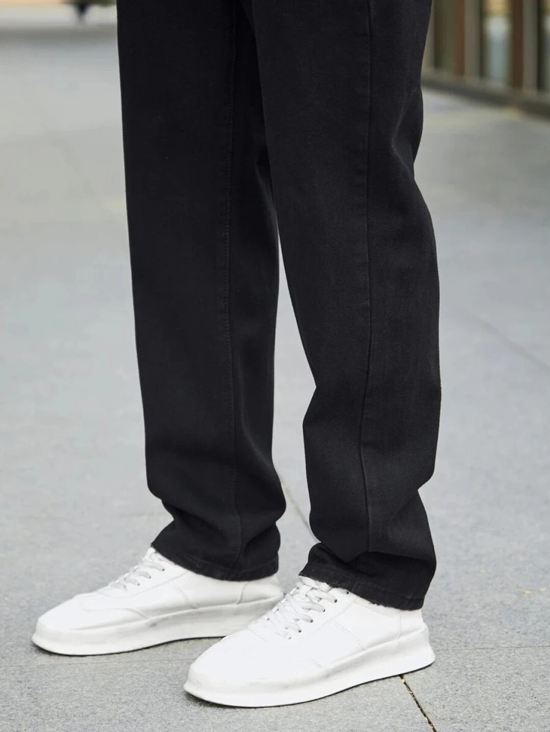 Image of DARK BIRD Straight Fit Men Black Jeans
