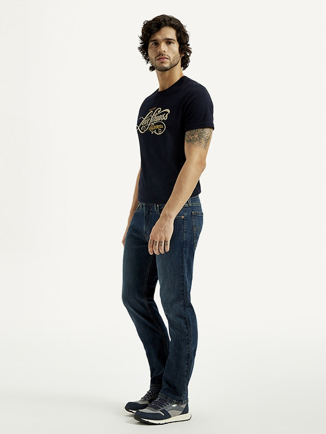 Image of LEVI'S 513 Straight Fit Men Blue Jeans