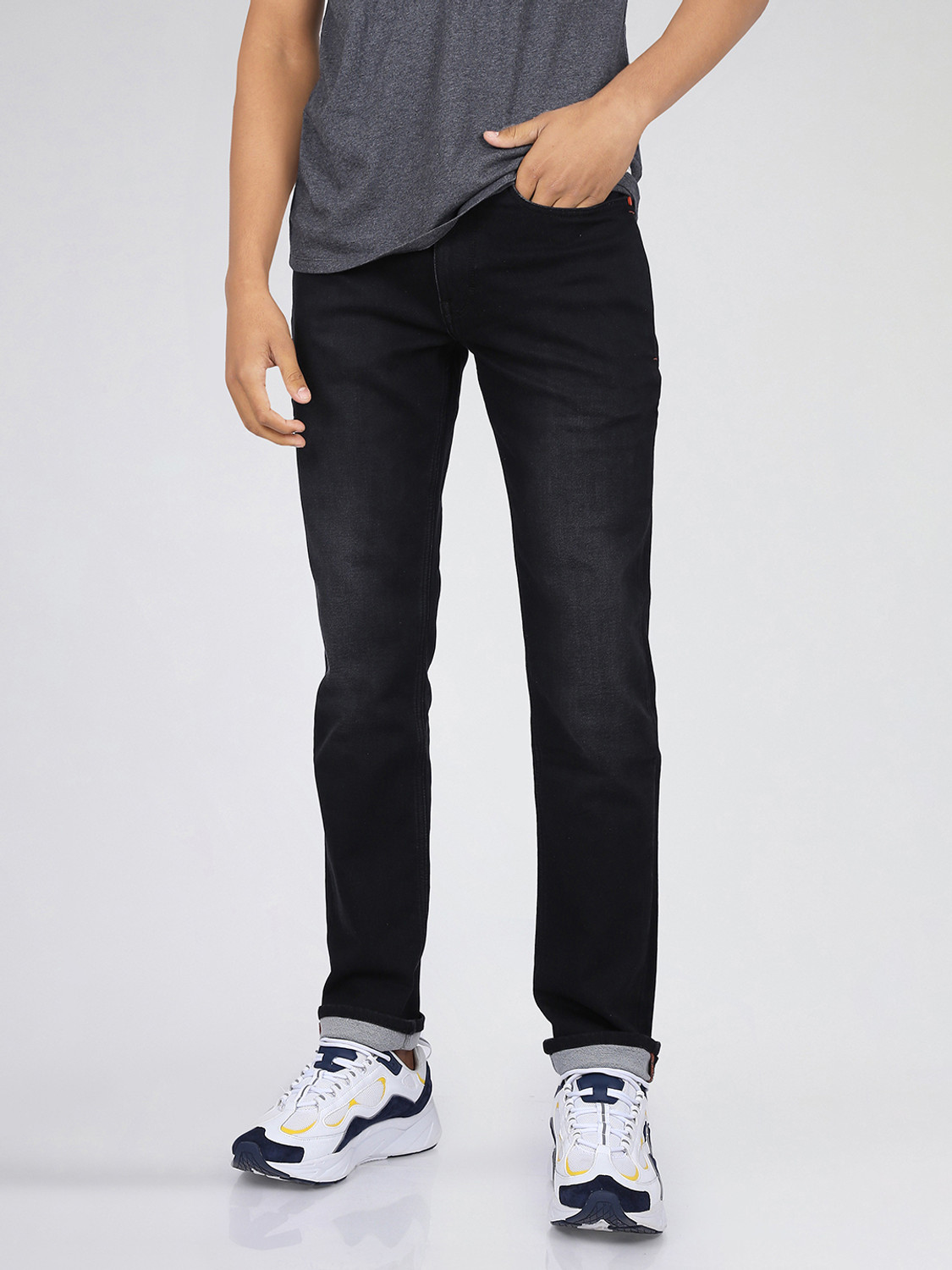 Image of LEE Slim Men Black Jeans