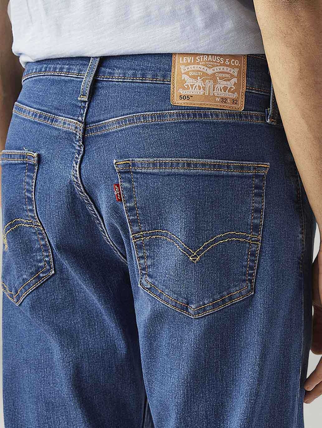 Image of LEVI'S Straight Fit Men Blue Jeans