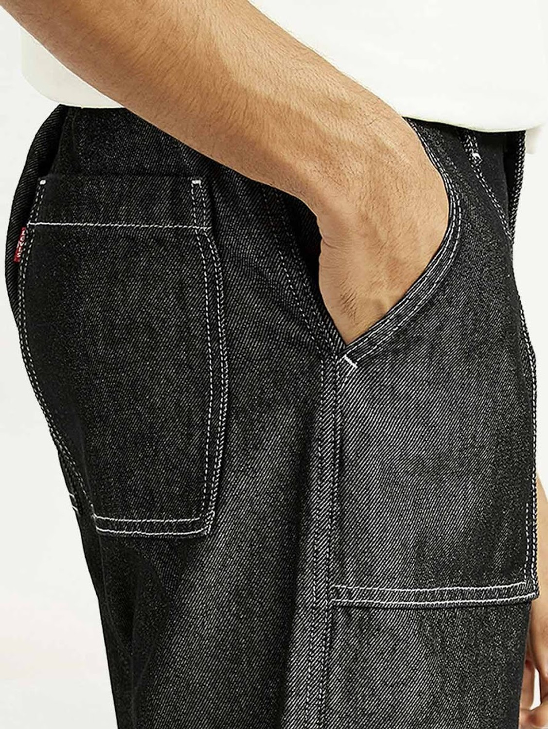 Image of LEVI'S 568 Straight Fit Men Black Jeans