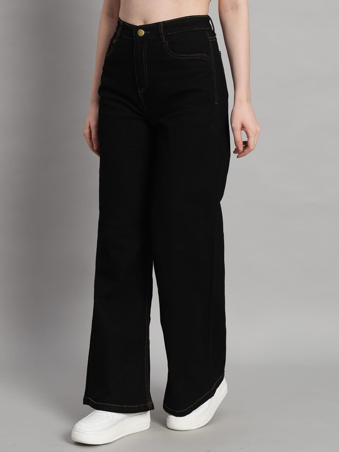 Image of Roadster Flared Women Black Jeans