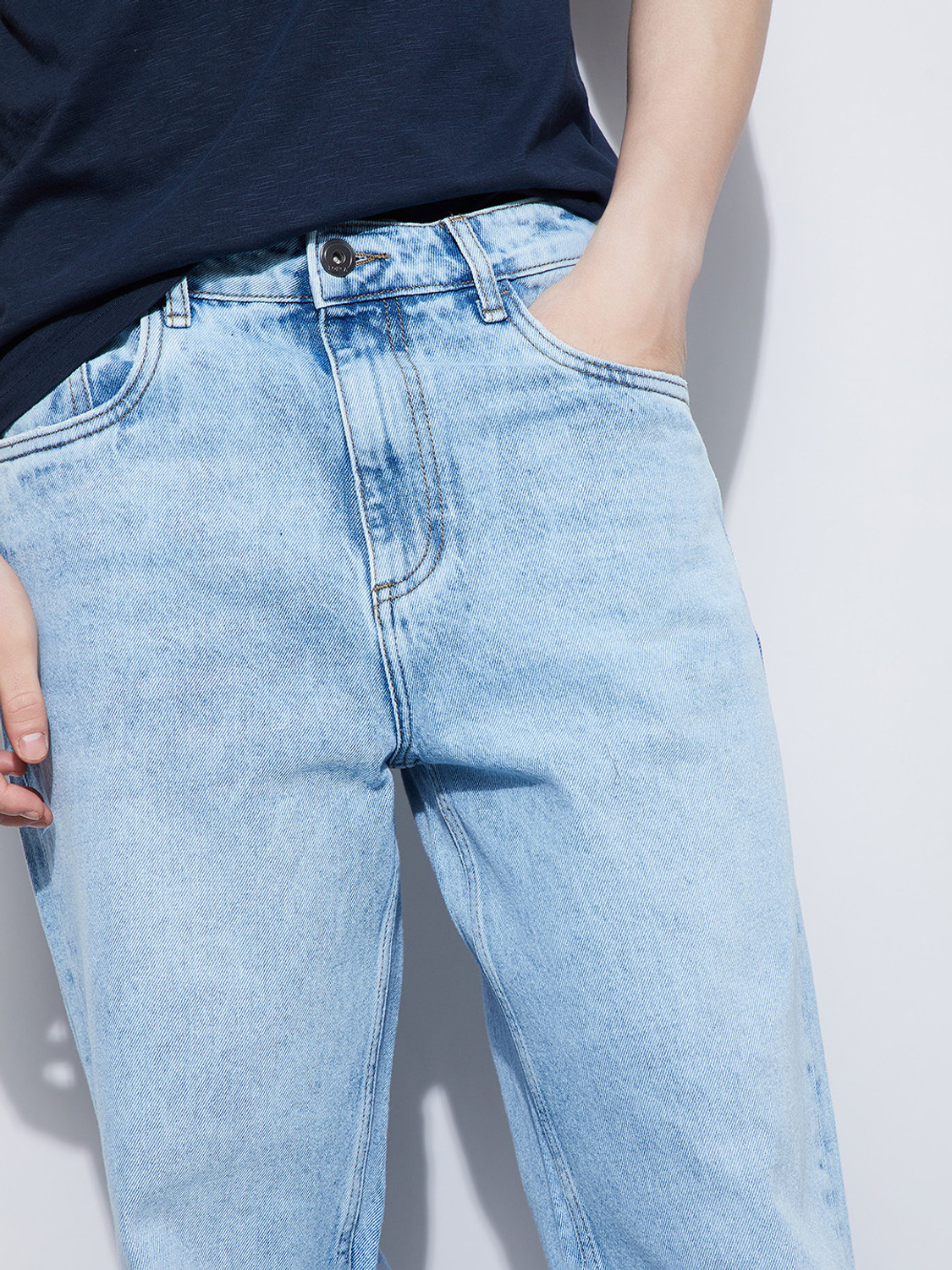 Image of Forca by Lifestyle Loose Fit Men Light Blue Jeans