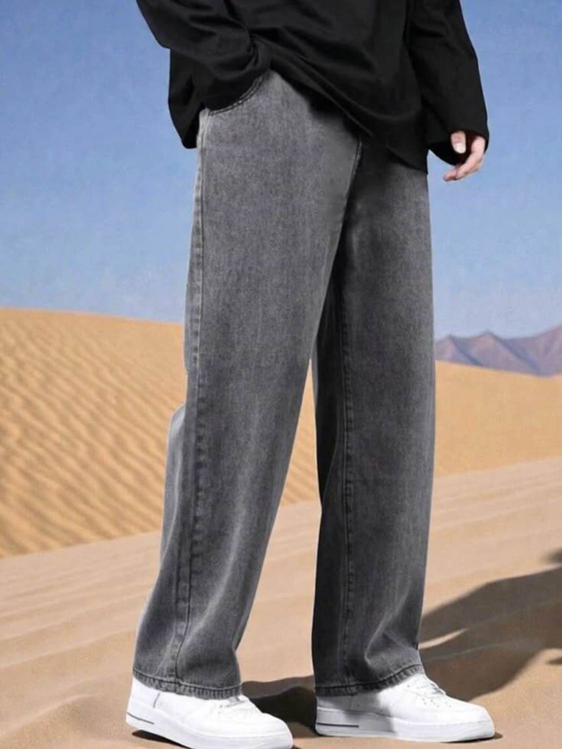 CABRRR Loose Fit Men Grey Jeans - Image 3
