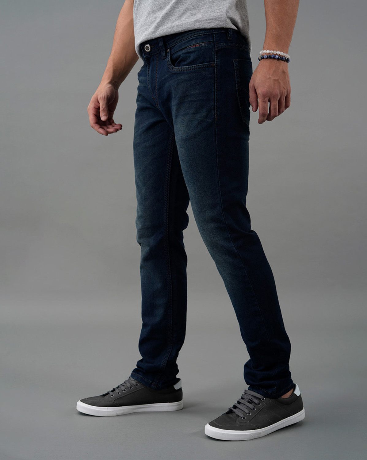 Image of ROOKIES Slim Men Dark Blue Jeans