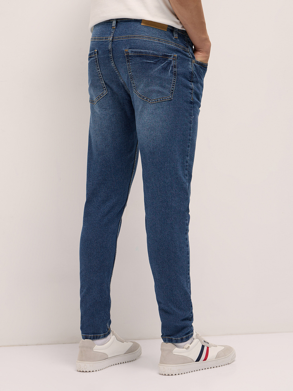 Image of THE BEAR HOUSE Skinny Men Dark Blue Jeans