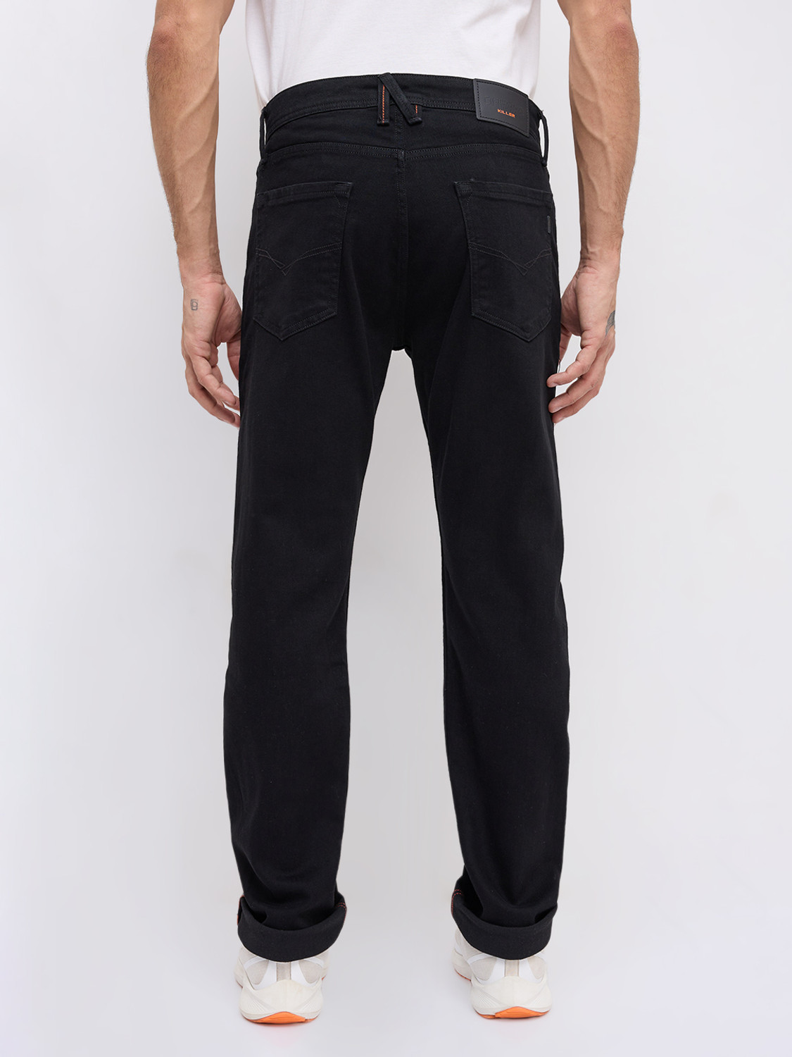 Image of KILLER Straight Fit Men Black Jeans