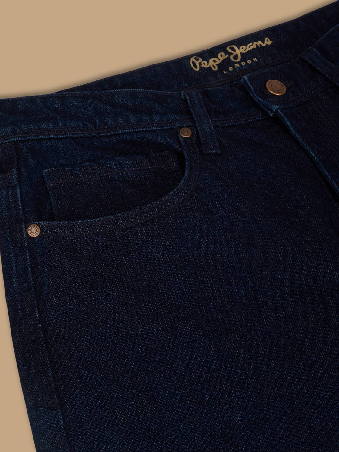 Pepe Jeans Relaxed Fit Dark Blue Men Jeans - Image 5