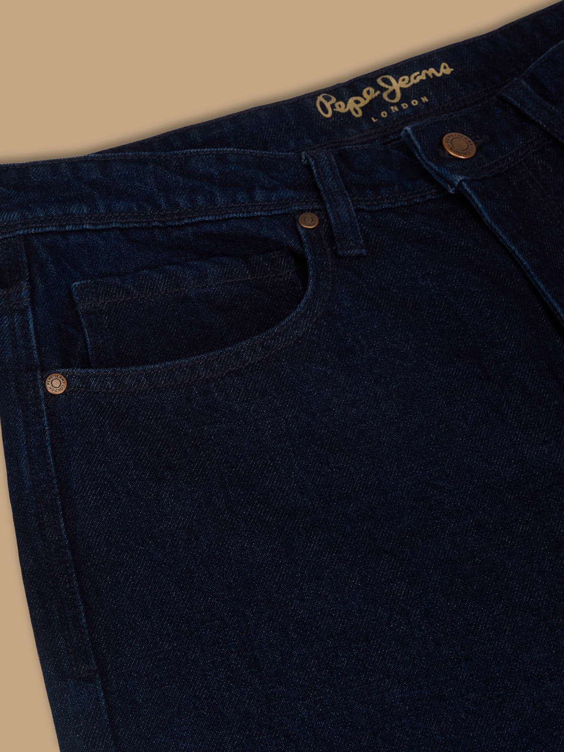 Image of Pepe Jeans Relaxed Fit Men Dark Blue Jeans