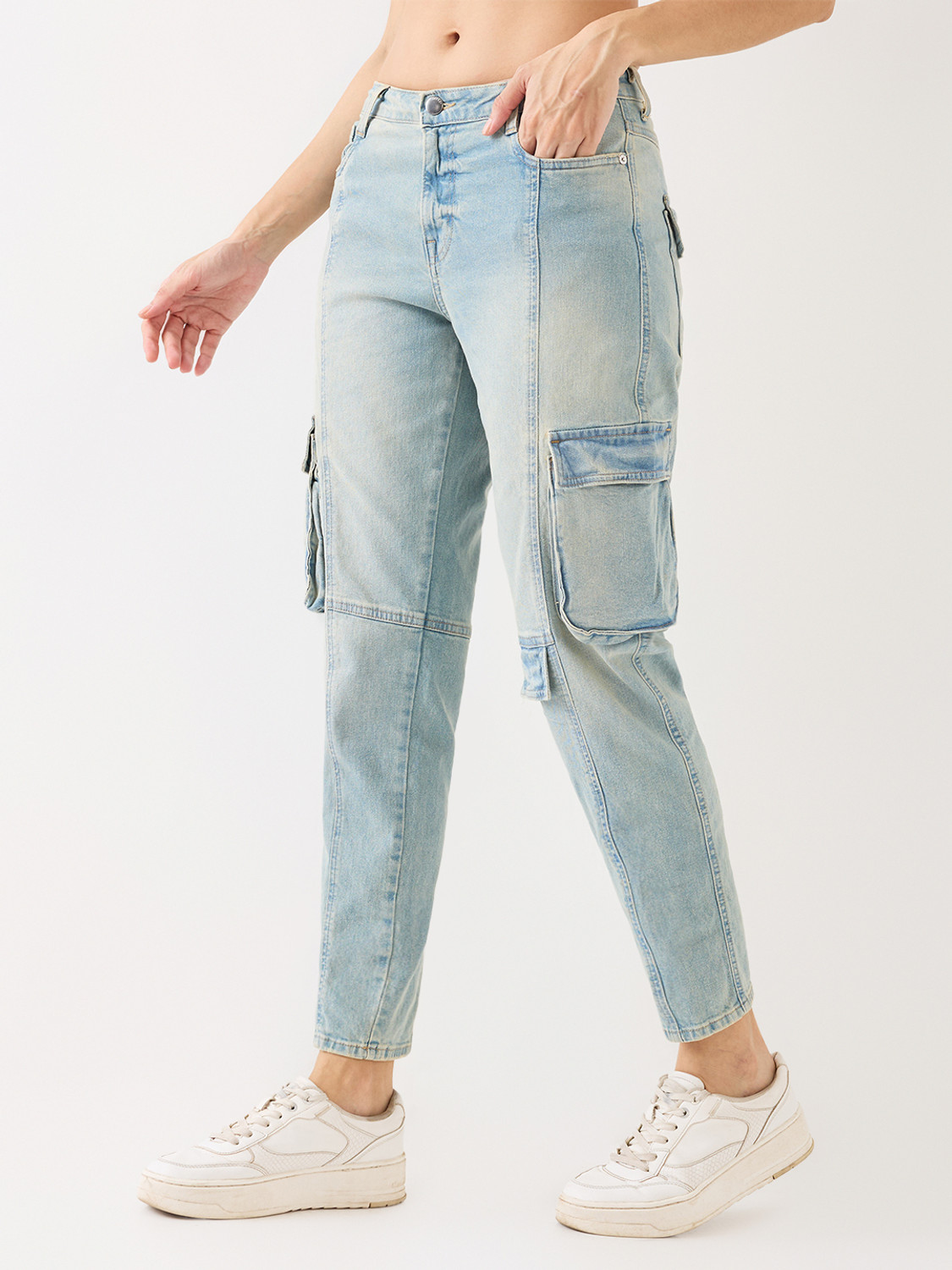 Image of Spykar Relaxed Fit Women Blue Jeans