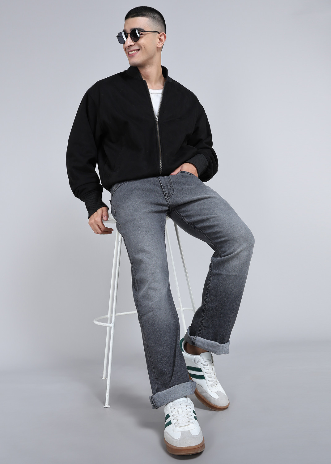 Image of LEVI'S Men Boot-Leg Mid Rise Grey Jeans