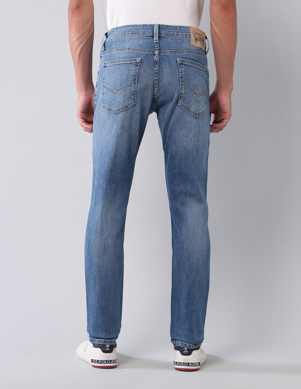 Image of U.S. POLO ASSN. Slim Men Blue Jeans