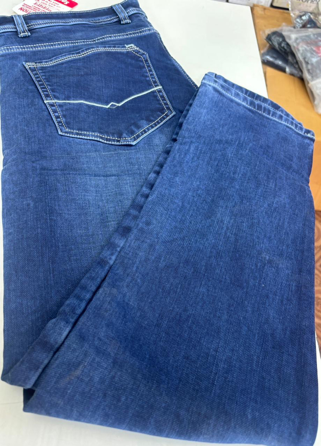 Image of Sparrky Straight Fit Men Blue Jeans