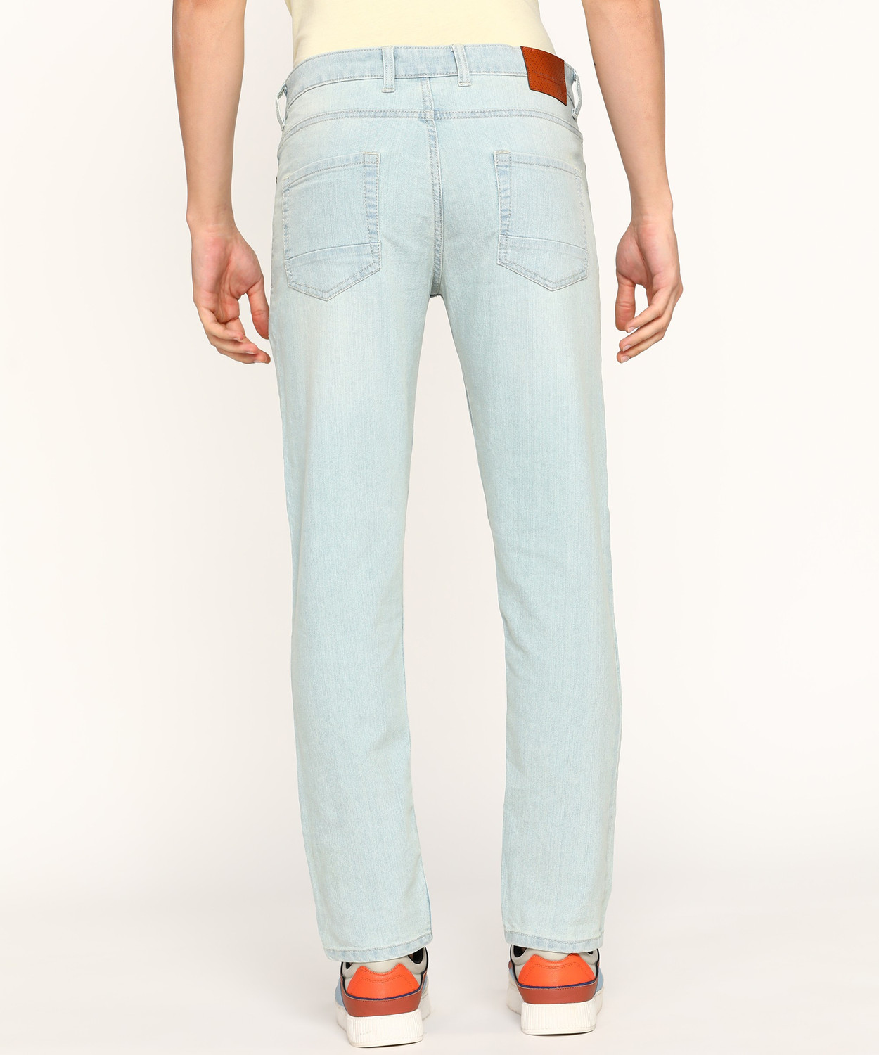 Image of The Indian Garage Co. Regular Men Light Blue Jeans