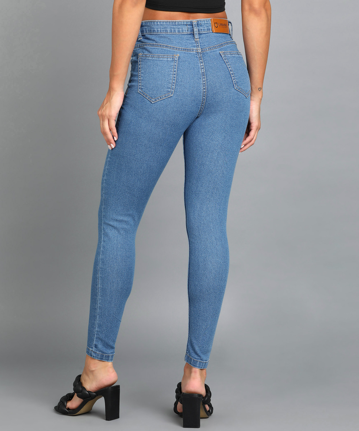 Image of Urbano Fashion Skinny Women Light Blue Jeans
