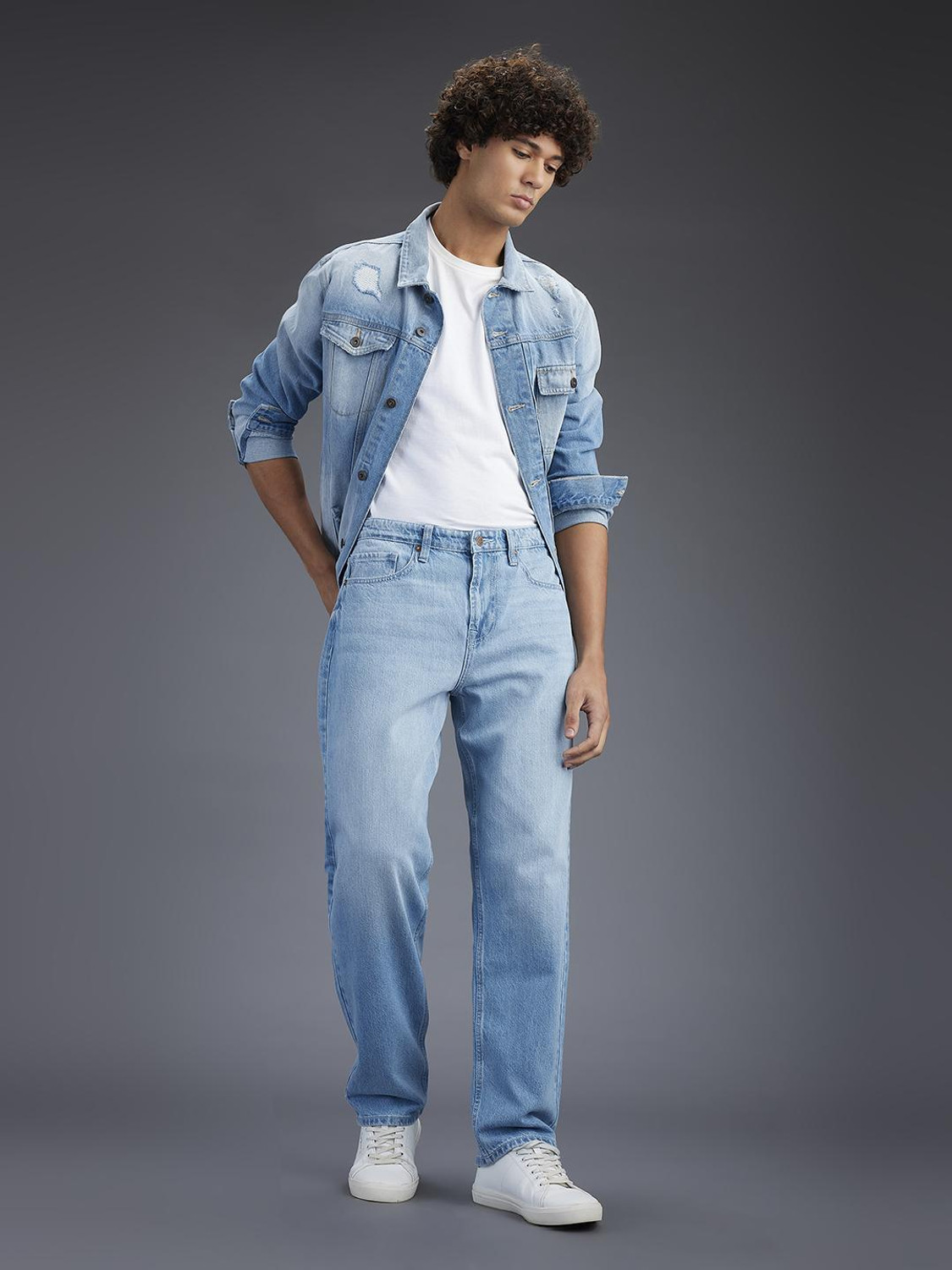 Image of Pepe Jeans Relaxed Fit Men Blue Jeans