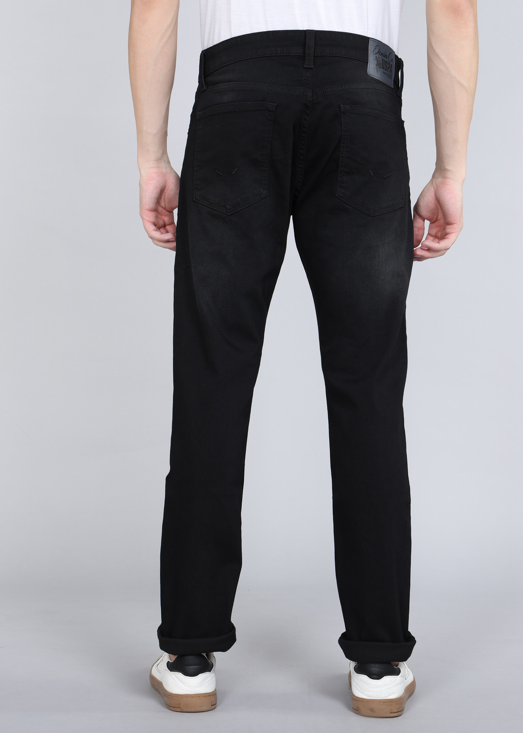 Image of U.S. Polo Assn. Denim Co. Tapered Fit Men Black Jeans