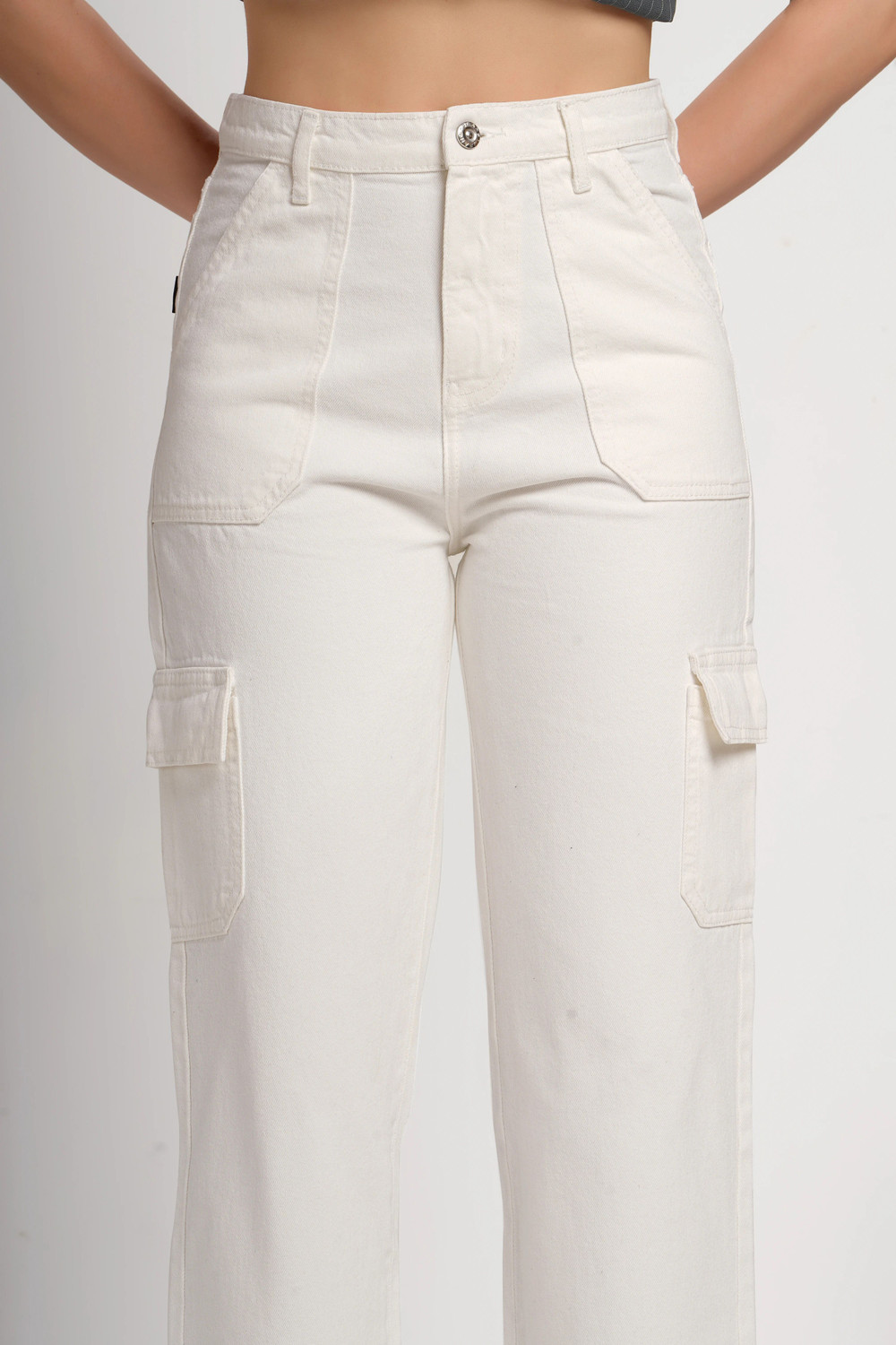 Image of me queen Loose Fit Women White Jeans