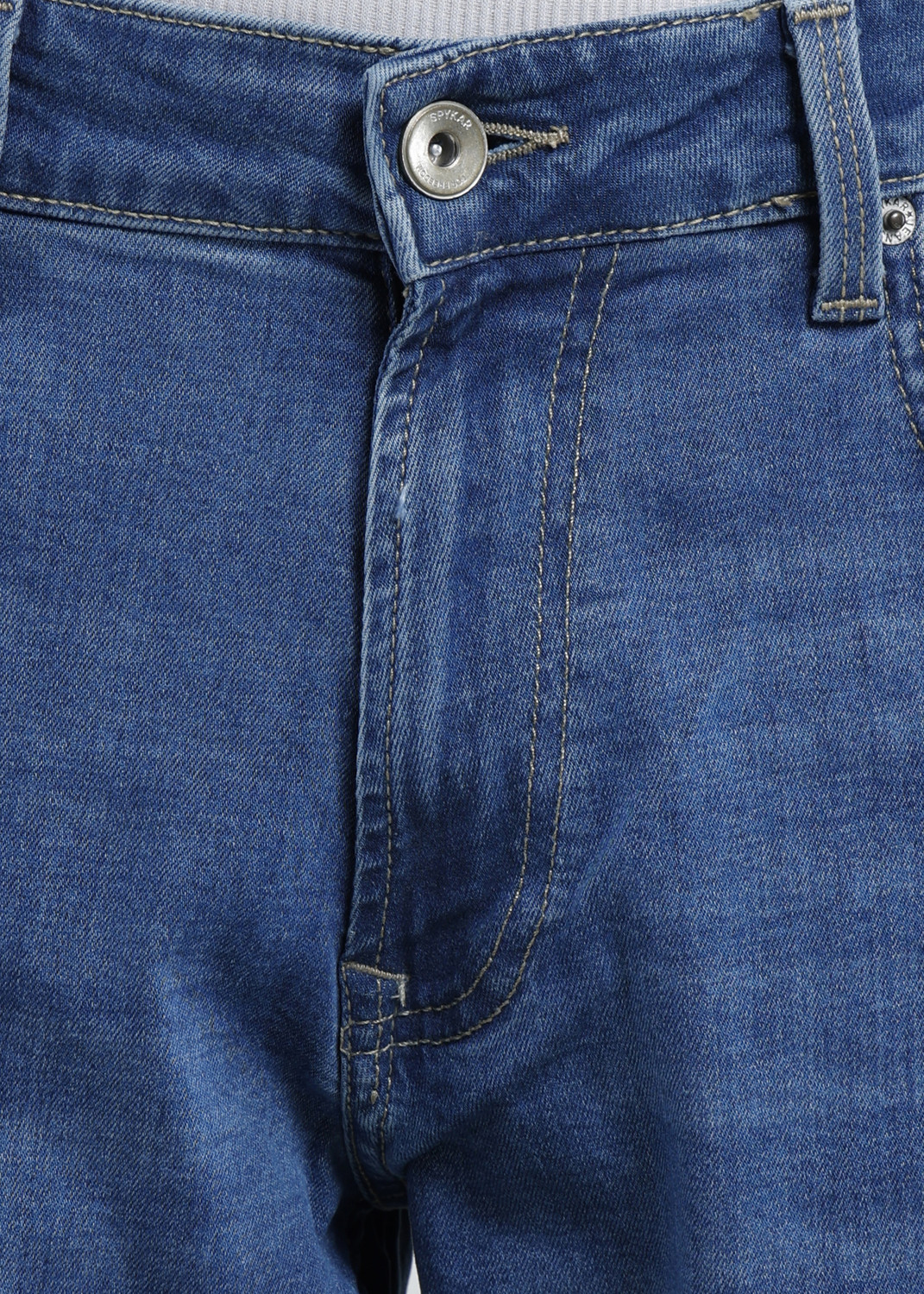 Image of Spykar Relaxed Fit Men Blue Jeans