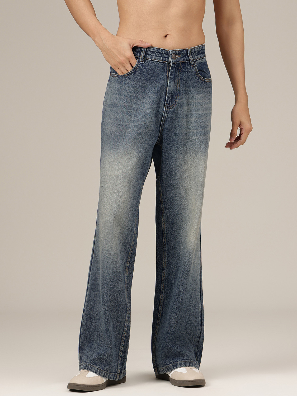 Image of DENNISON Loose Fit Men Dark Blue Jeans