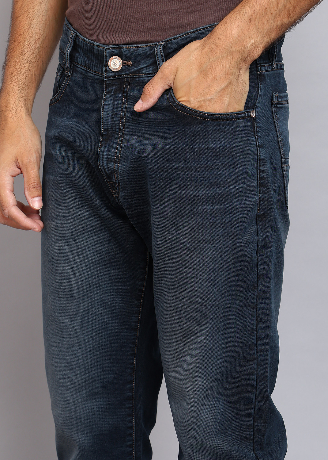 Image of SPARKY Slim Men Dark Blue Jeans
