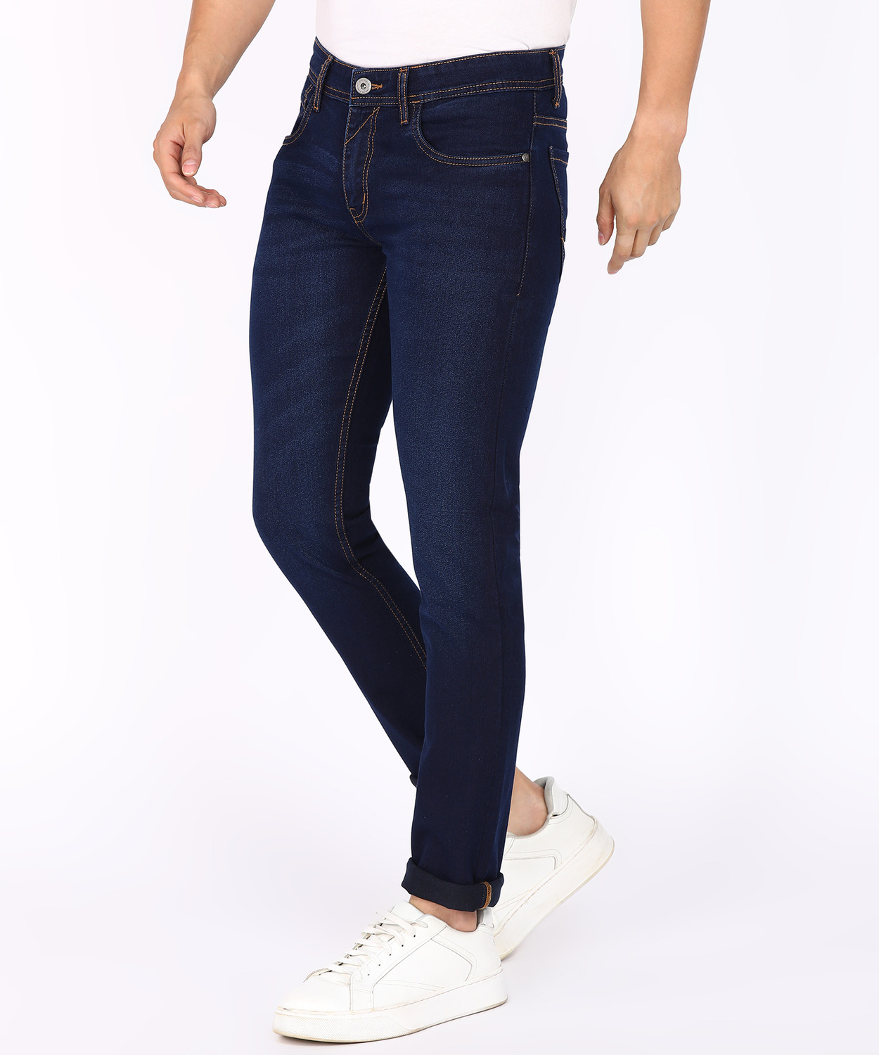 Image of PETER ENGLAND Slim Men Dark Blue Jeans