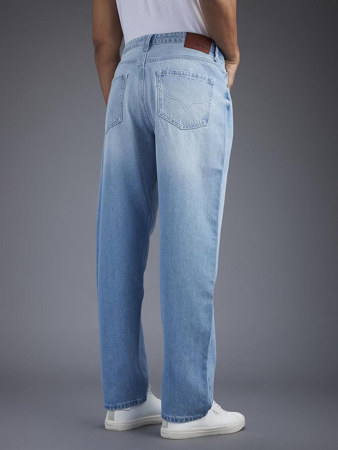 Image of Pepe Jeans Relaxed Fit Men Blue Jeans