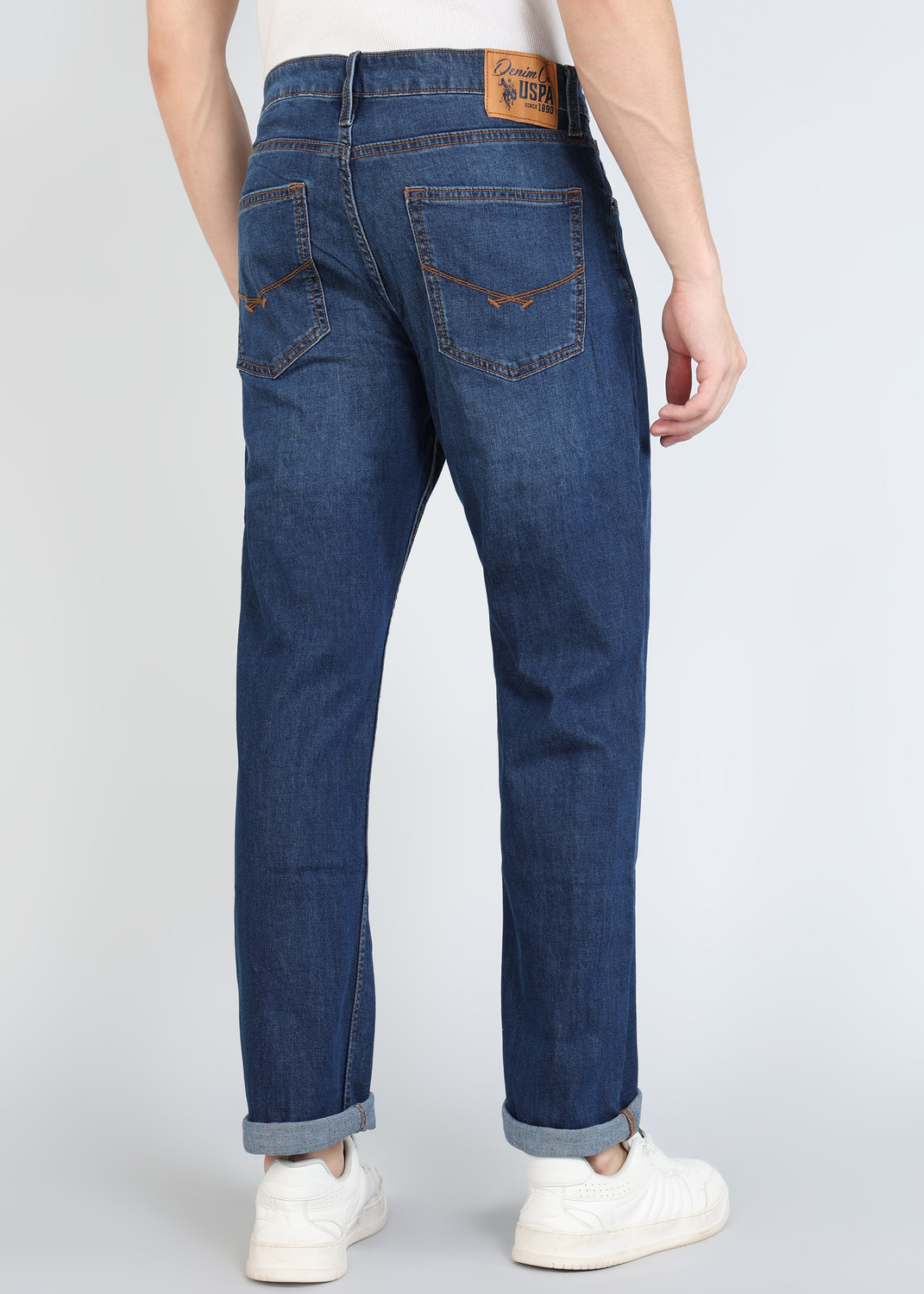 Image of U.S. Polo Assn. Denim Co. Straight Fit Men Blue Jeans