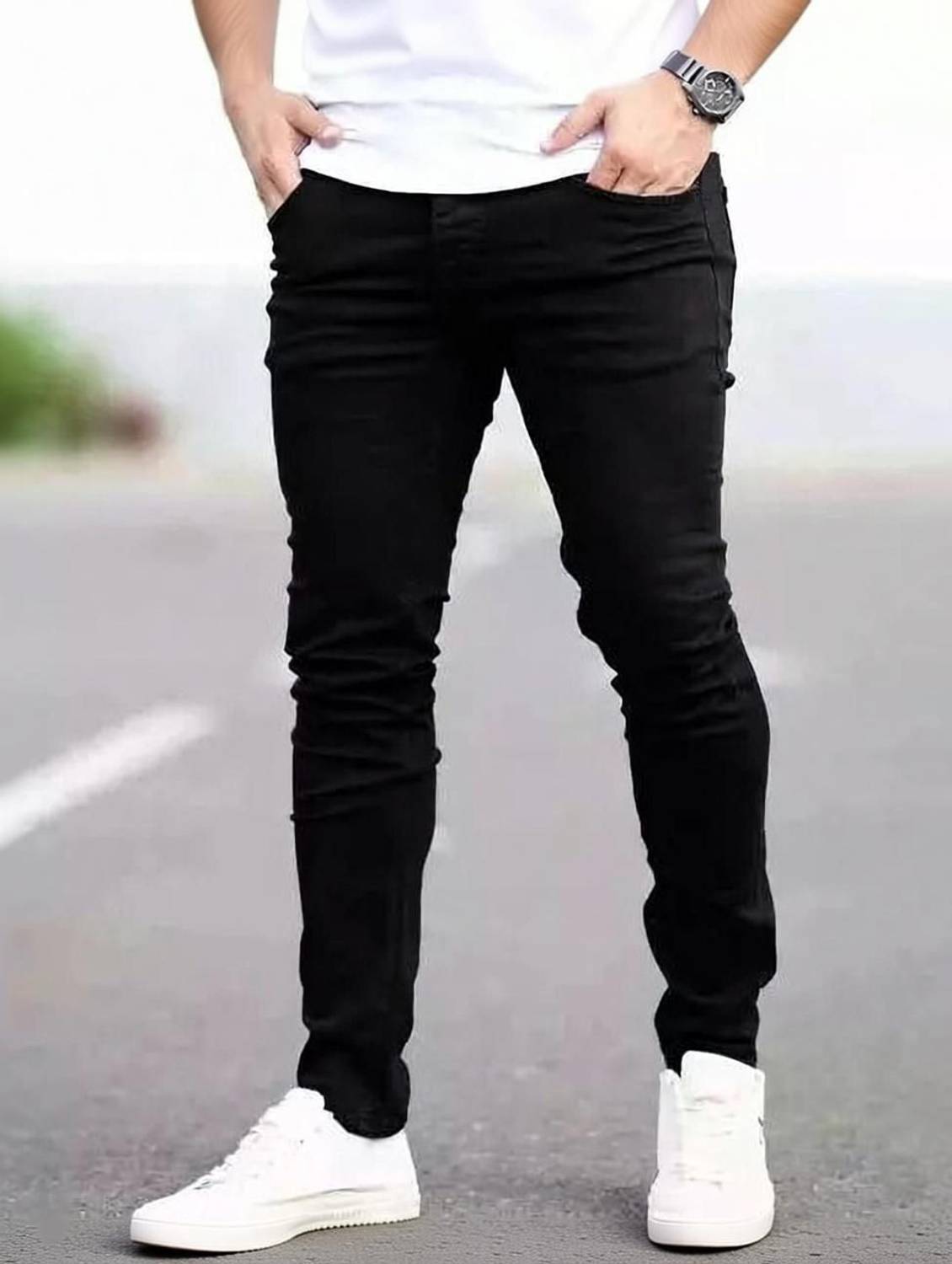 hotlist Regular Men Black Jeans - Image 2
