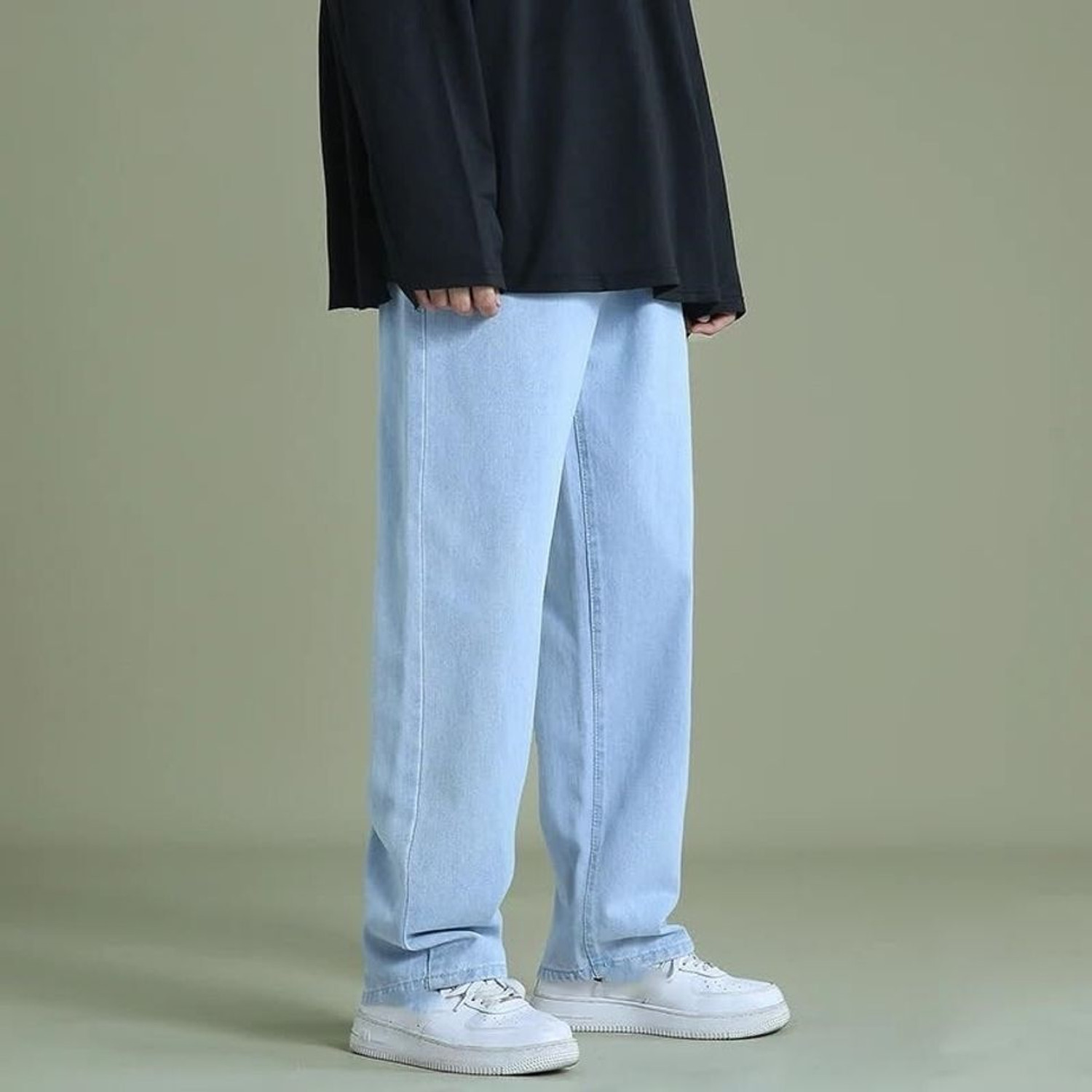 Image of JAARA Straight Fit Men Light Blue Jeans